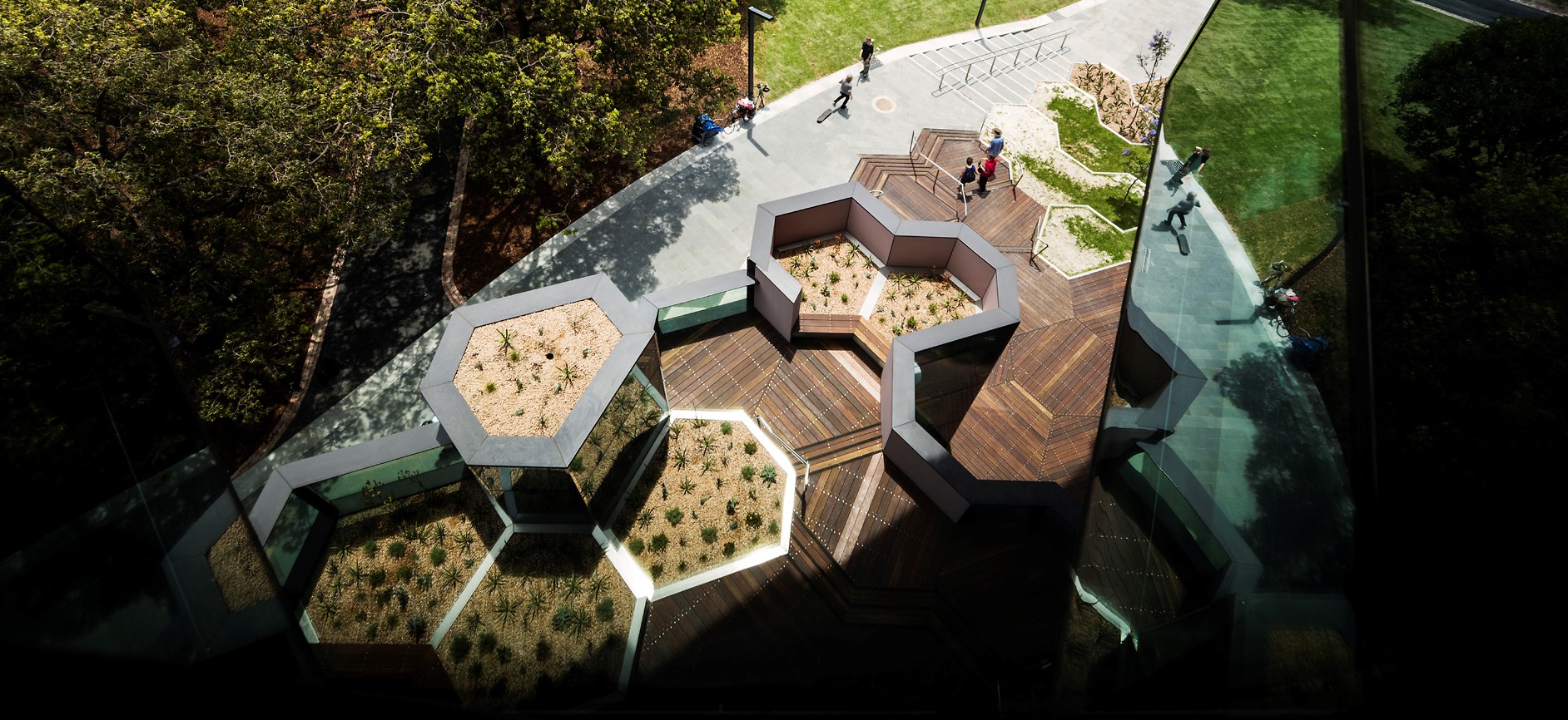 Birdseye image of exterior Geelong Library & Heritage Centre