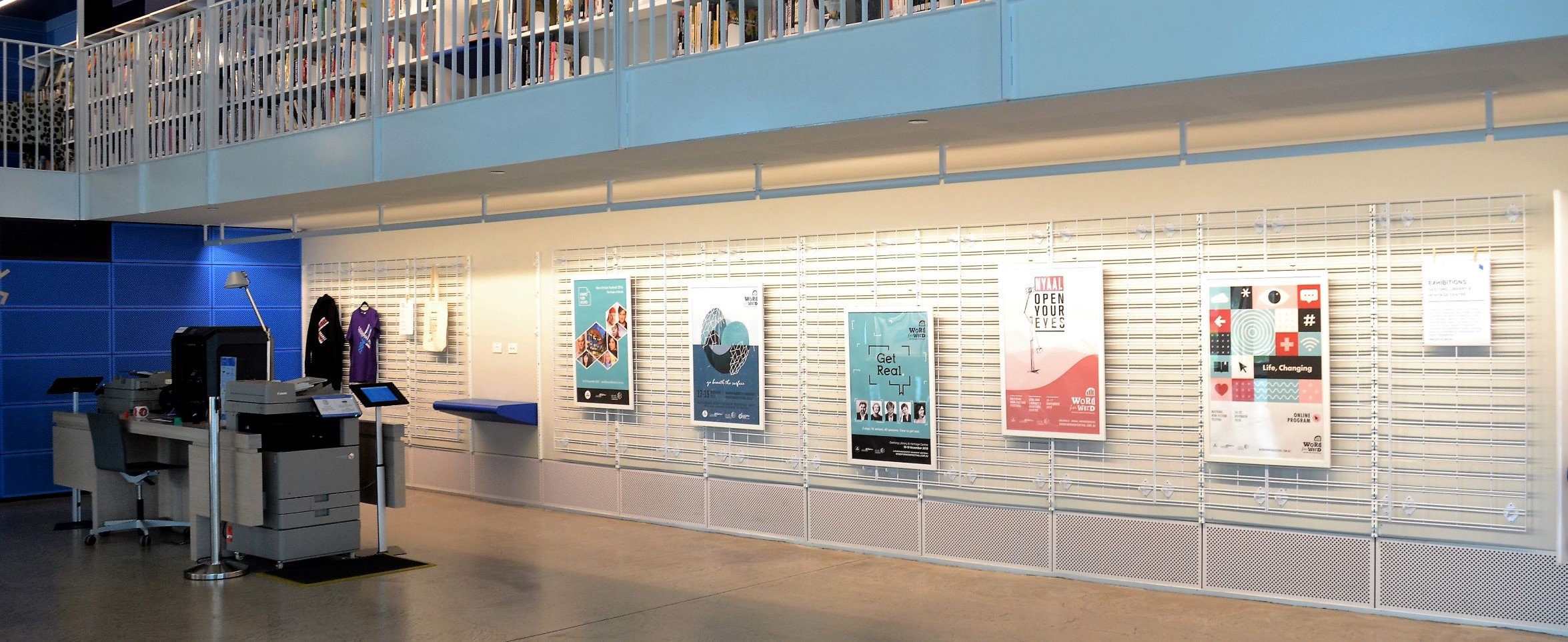 Photo showing the exhibition space on Ground Floor of Geelong Library & Heritage Centre