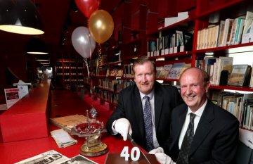Mark Beasley and Norman  Houghton celebrate 40th anniversary GHC